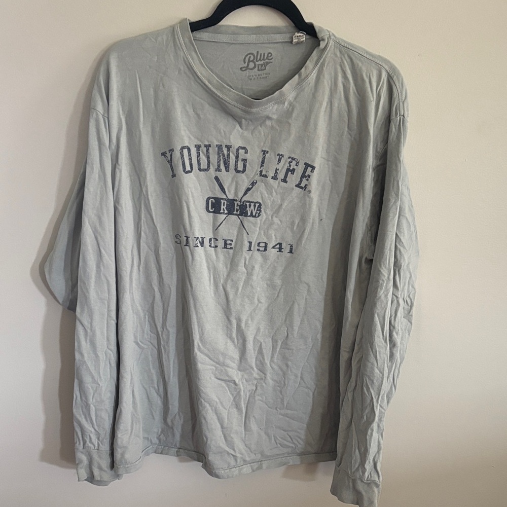 Blue 84 Light Gray Crewneck Shirt